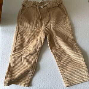 Cozy Tan Corduroy Kids Pants